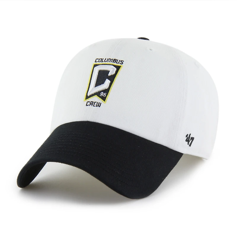 Men's '47  White Columbus Crew Two-Tone Clean Up Adjustable Hat