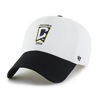 Men's '47  White Columbus Crew Two-Tone Clean Up Adjustable Hat