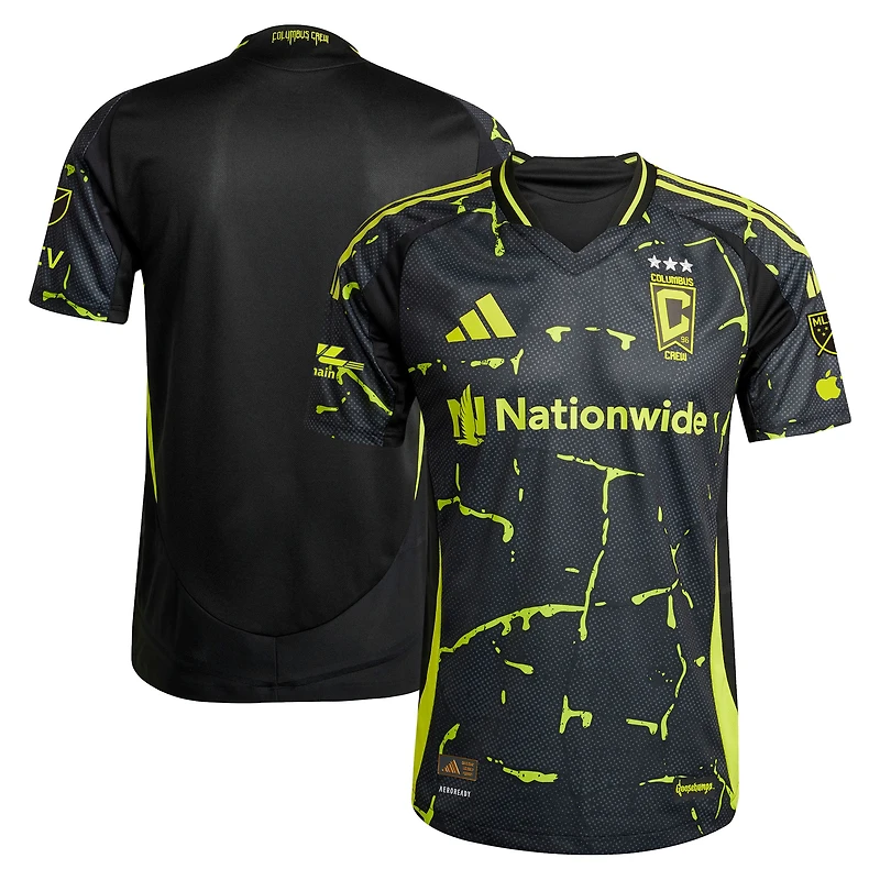 Men's adidas Black Columbus Crew 2025 The Goosebumps Kit Authentic Jersey