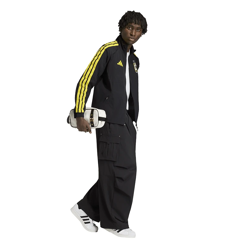 Men's adidas Black Columbus Crew 2026 Anthem Raglan Full-Zip Jacket