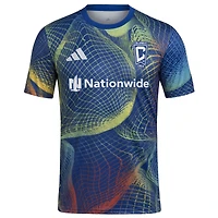 Haut d'avant-match adidas Columbus Crew 2025 United We Play AEROREADY bleu pour homme