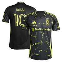 Men's adidas Diego Rossi Black Columbus Crew 2025 The Goosebumps Kit Authentic Player Jersey
