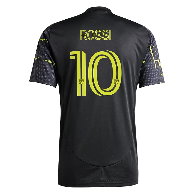 Men's adidas Diego Rossi Black Columbus Crew 2025 The Goosebumps Kit Replica Player Jersey