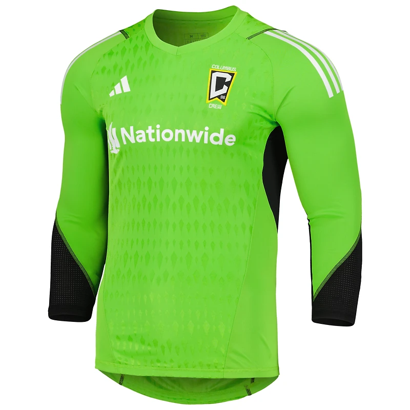 Men's adidas Green Columbus Crew 2023 Goalkeeper Long Sleeve Replica Jersey