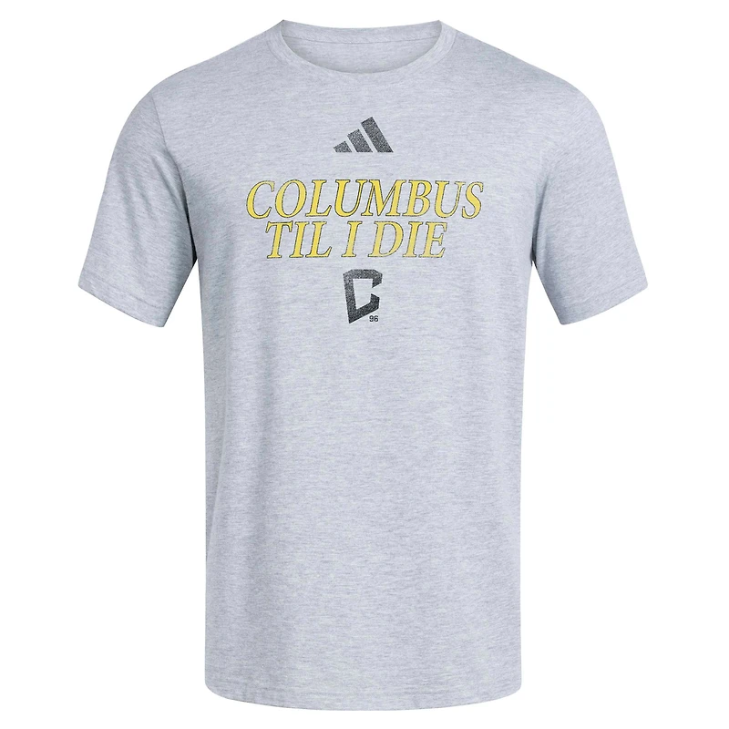 Men's adidas Heather Gray Columbus Crew World Pitch T-Shirt
