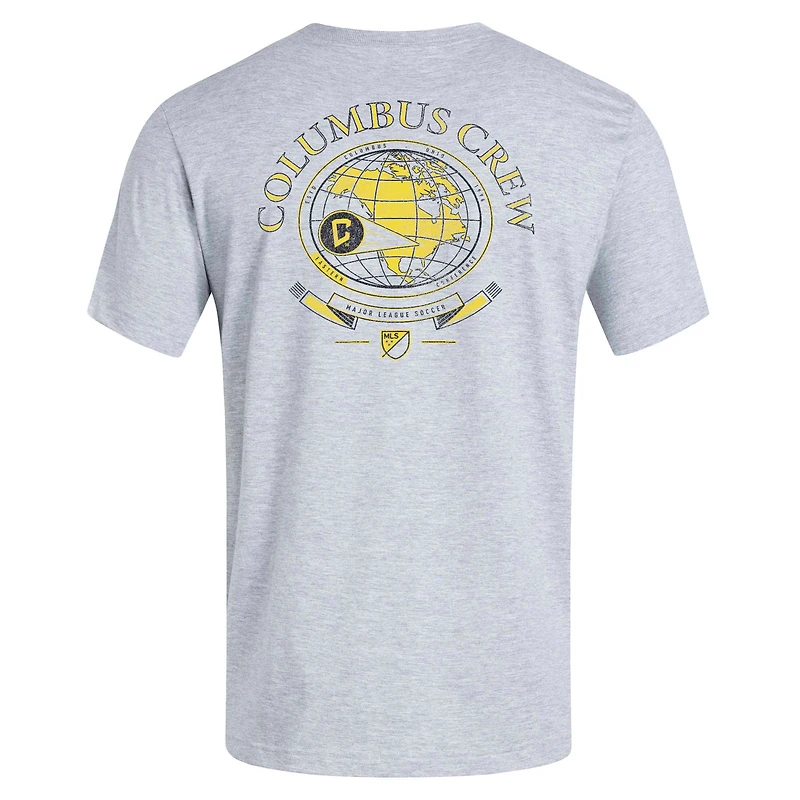 T-shirt adidas Columbus Crew World Pitch gris chiné pour homme