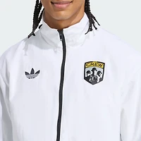 Veste zippée intégrale adidas Originals Columbus Crew 2025 Archive Collection Anthem pour homme