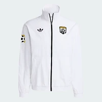 Veste zippée intégrale adidas Originals Columbus Crew 2025 Archive Collection Anthem pour homme
