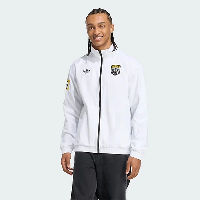 Men's adidas Originals White Columbus Crew 2025 Archive Collection Anthem Full-Zip Jacket