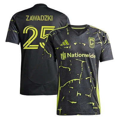 Men's adidas Sean Zawadzki Black Columbus Crew 2025 The Goosebumps Kit Replica Player Jersey