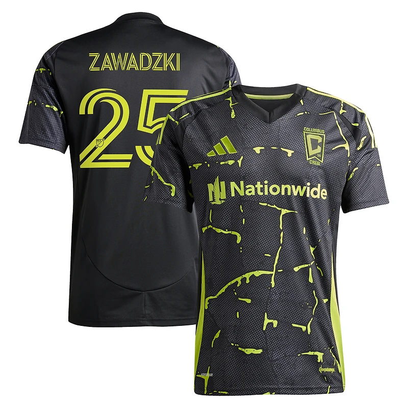 Maillot réplique du joueur adidas Sean Zawadzki Columbus Crew 2025 The Goosebumps Kit pour homme