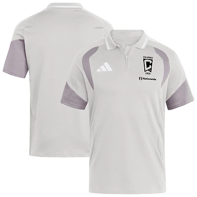 Men's adidas Silver Columbus Crew 2026 Tiro Competition Polo
