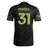 Maillot authentique adidas Steven Moreira noir Columbus Crew 2025 « Chair de poule » pour homme