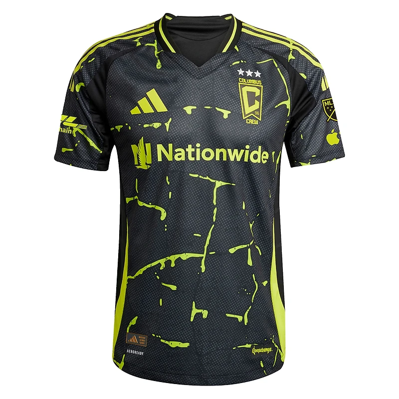 Men's adidas Wessam Abou Ali Black Columbus Crew 2025 The Goosebumps Kit On-Field Authentic Jersey