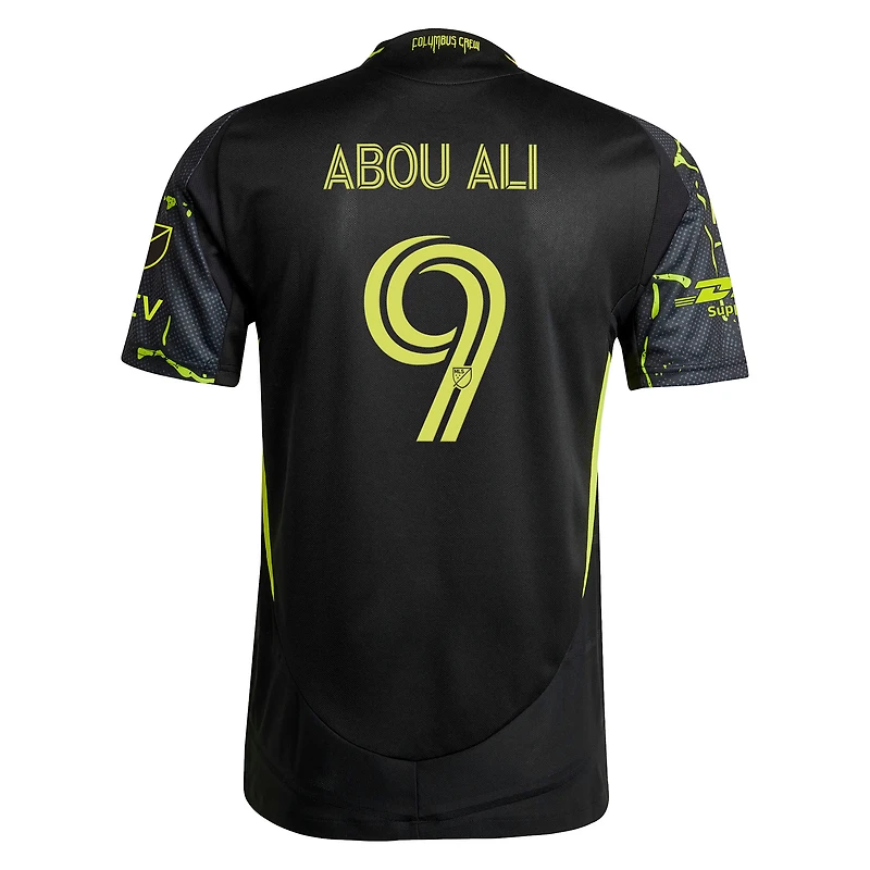 Men's adidas Wessam Abou Ali Black Columbus Crew 2025 The Goosebumps Kit On-Field Authentic Jersey