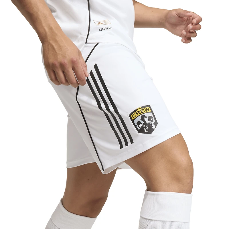 Men's adidas White Columbus Crew 2025 Archive Collection Authentic Shorts