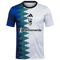 Men's adidas White Columbus Crew 2025 Gaming AEROREADY Pre-Match Top