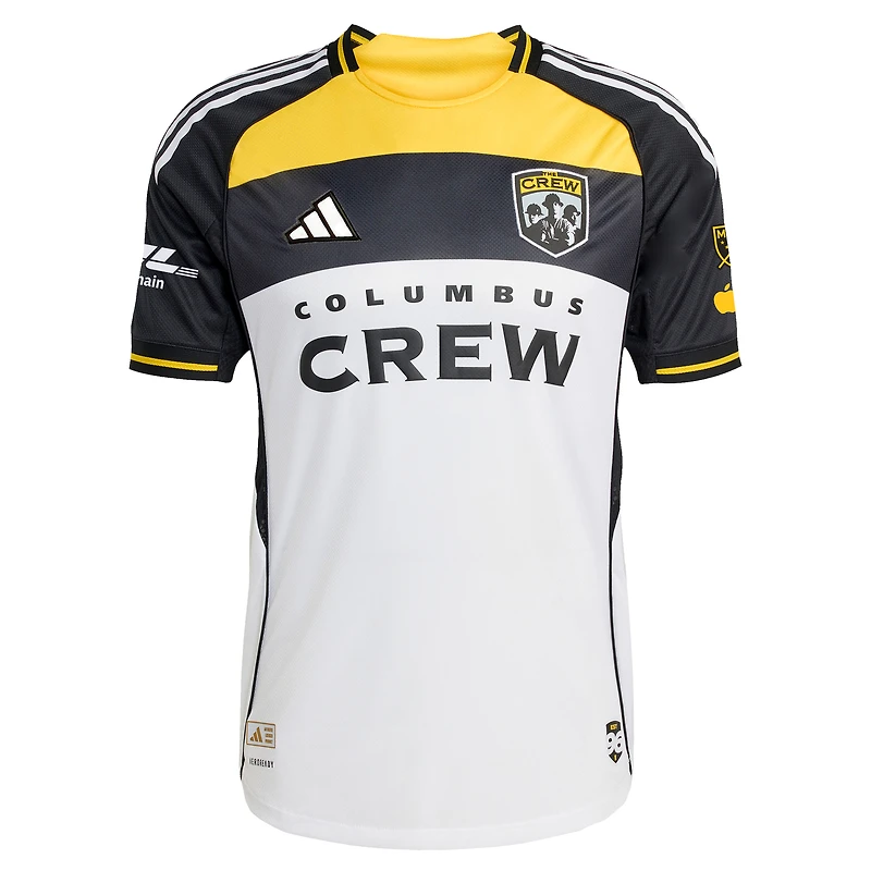 maillot Adidas Columbus Crew 2025 blanc pour homme, troisième authentique