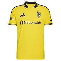 Men's adidas Yellow Columbus Crew 2026 The Crafted for Excellence Kit On-Field Authentic Patch Jersey