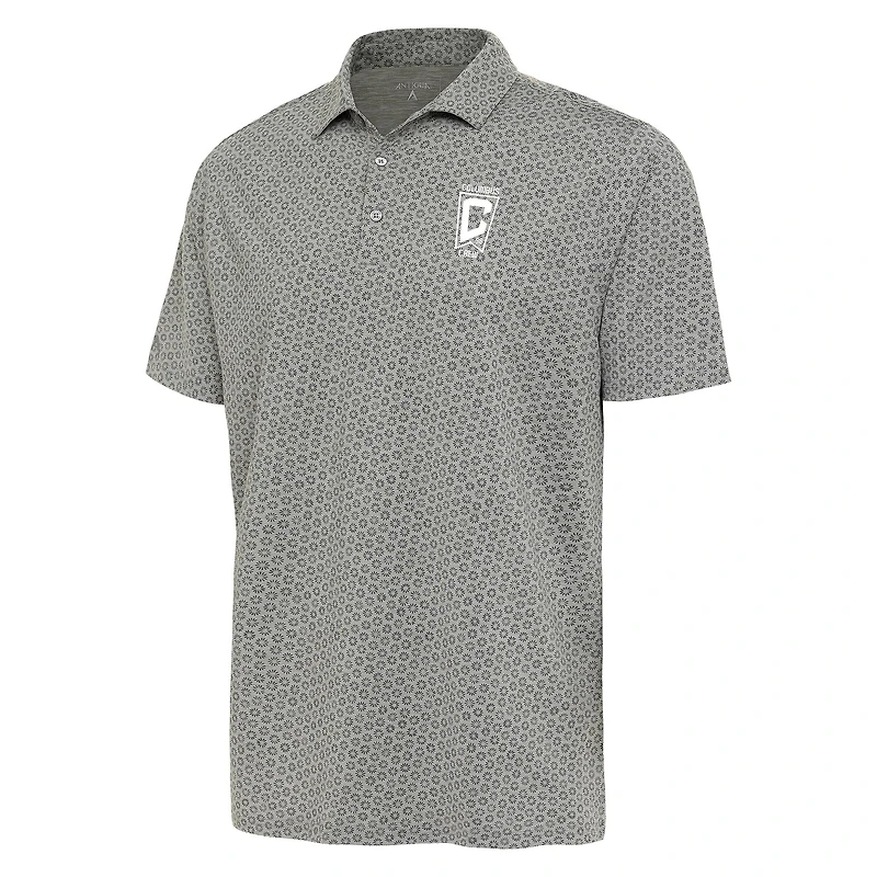 Polo ras du cou Columbus gris chiné Antigua pour homme