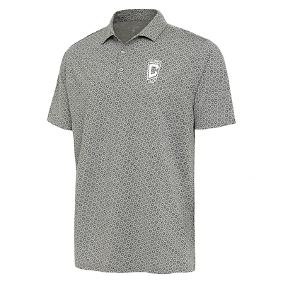 Polo ras du cou Columbus gris chiné Antigua pour homme