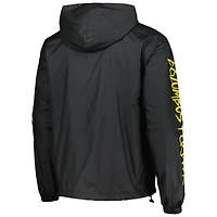 Men's Black Columbus Crew Graffiti Full-Zip Hoodie Windbreaker Jacket
