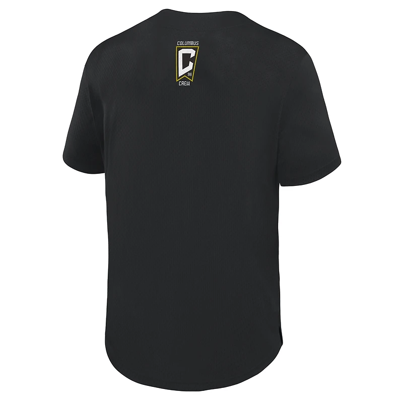 Maillot à boutons Fanatics Black Columbus Crew Maximum Intensity pour homme