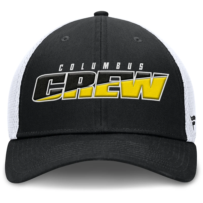 Casquette Fanatics noire Columbus Crew Rocket Flex pour homme