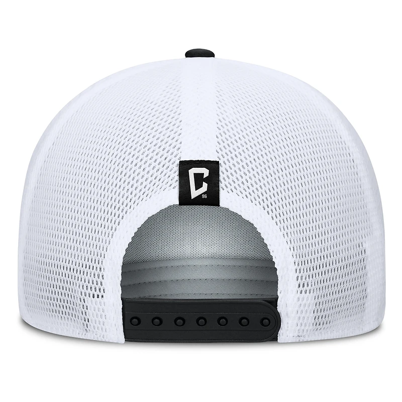 Casquette trucker ajustable Fanatics grise Columbus Crew Knuckle pour homme