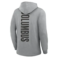 Men's Fanatics Gray Columbus Crew Unending Practice​ Transitional Slub Hoodie