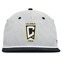 Casquette snapback Columbus Crew Chip Golfer Fanatics pour homme, gris chiné