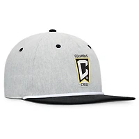 Men's Fanatics Heather Gray Columbus Crew Chip Golfer Snapback Hat
