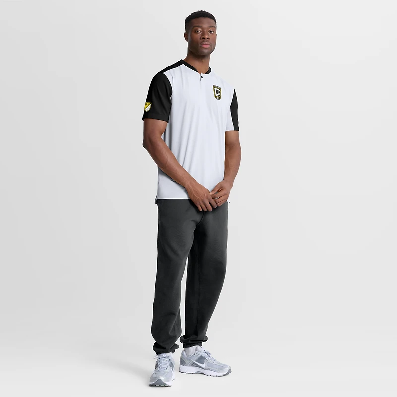 Men's Fanatics White Columbus Crew Striker Henley Shirt