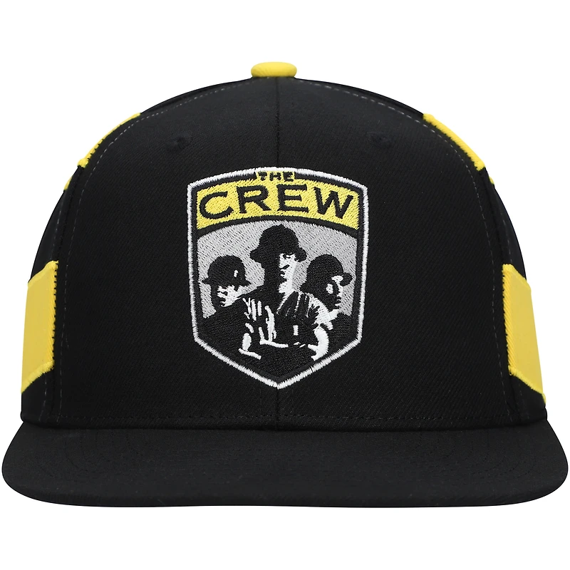 Casquette Mitchell & Ness pour homme noire Columbus Crew Jersey Hook Snapback