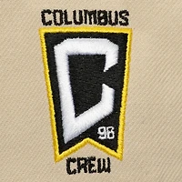 Men's Mitchell & Ness  Cream/Black Columbus Crew Upside Down Pro Pinch Snapback Hat
