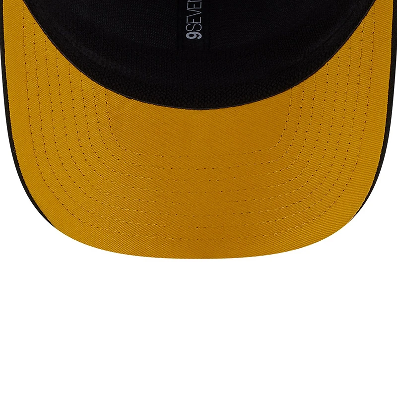 Casquette extensible à boutons-pression Columbus Crew 2025 Third 9SEVENTY New Era noire/blanche pour homme