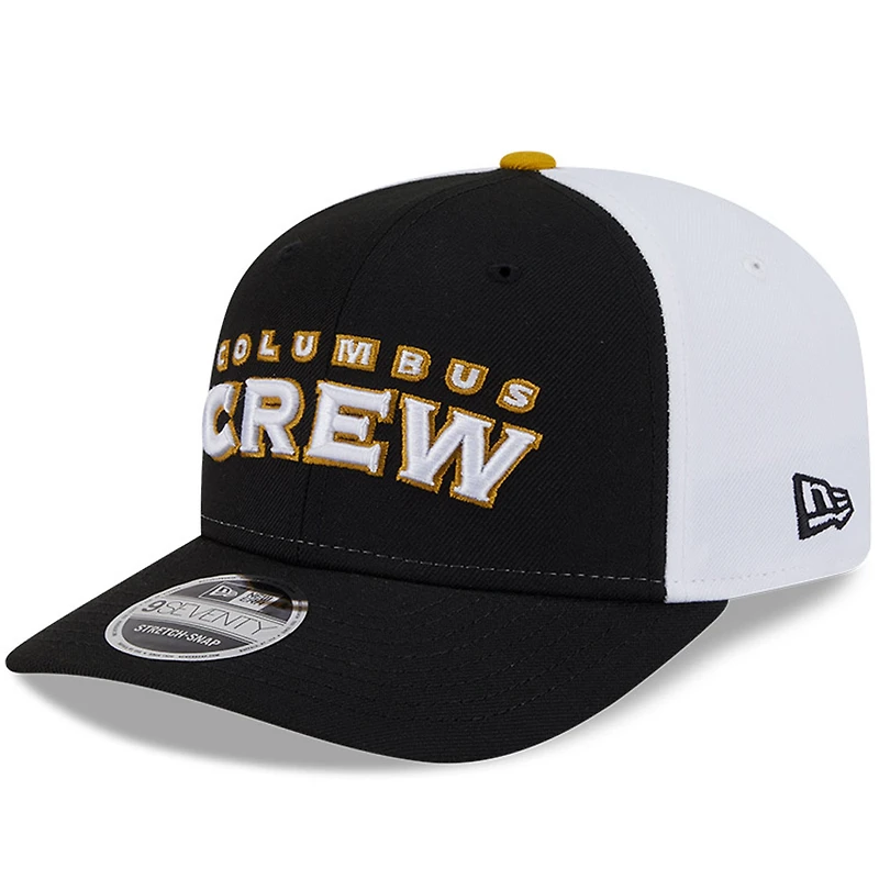 Men's New Era Black/White Columbus Crew 2025 Third 9SEVENTY Stretch-Snap Hat