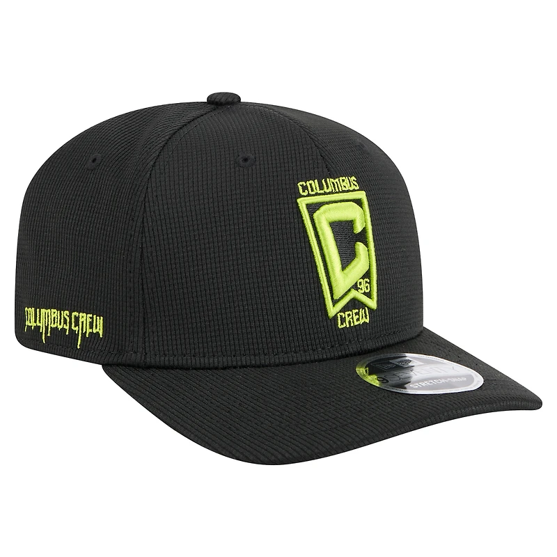 Casquette extensible à boutons-pression Columbus Crew 2025 Jersey Hook 9SEVENTY de New Era pour homme