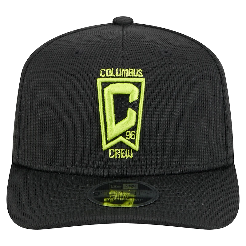 Casquette extensible à boutons-pression Columbus Crew 2025 Jersey Hook 9SEVENTY de New Era pour homme