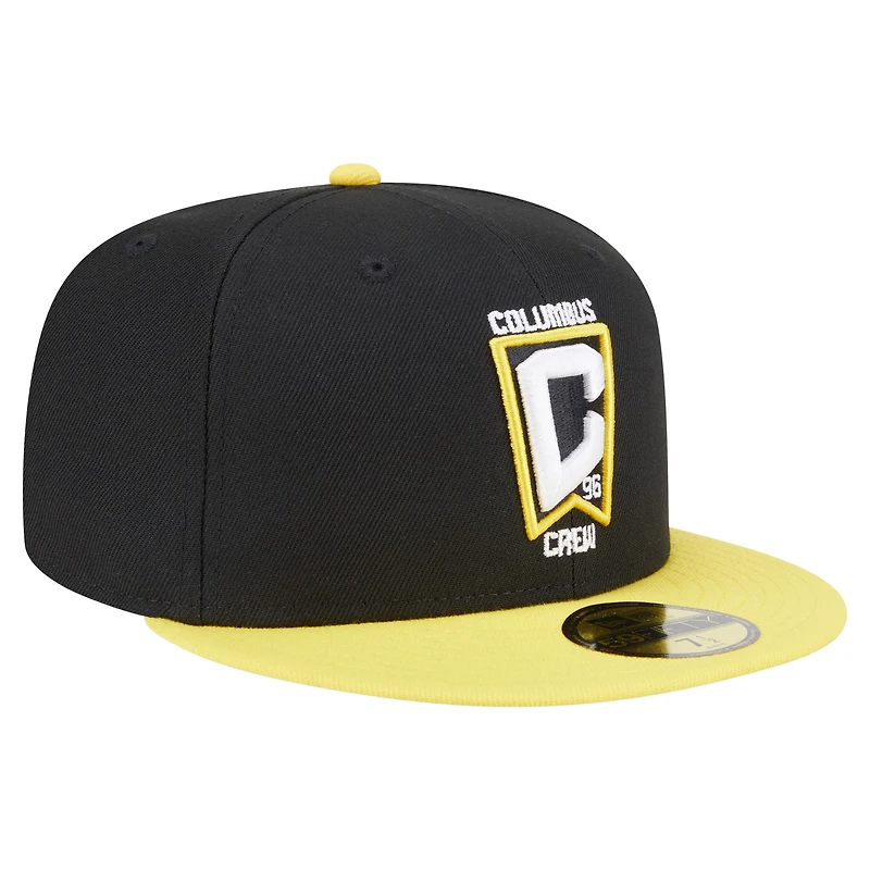 Casquette ajustée Columbus Crew 2025 Kickoff 59FIFTY noire New Era pour homme