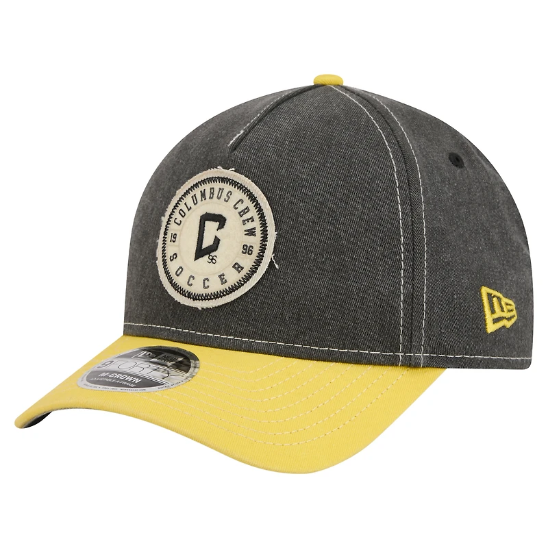 Casquette ajustable New Era Columbus Crew noire pour homme
