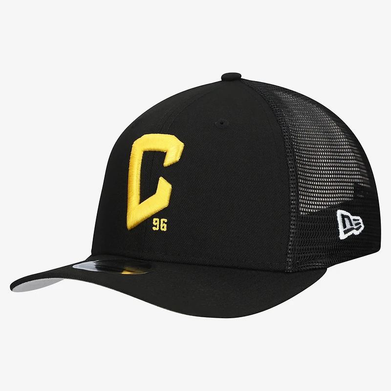 Men's New Era Black Columbus Crew Jersey Hook 9SEVENTY Adjustable Hat