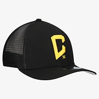 Men's New Era  Black Columbus Crew Jersey Hook 9SEVENTY Adjustable Hat