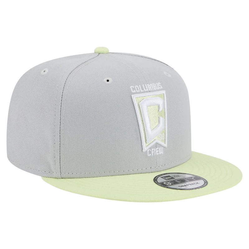 Men's New Era Gray Columbus Crew Color Pack Two-Tone 9FIFTY Snapback Hat