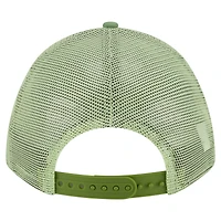 Men's New Era Green Columbus Crew Color Pack 9FORTY M-Crown A-Frame Adjustable Trucker Hat