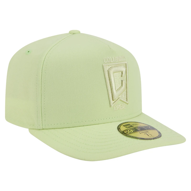 Men's New Era Green Columbus Crew Color Pack A-Frame 59FIFTY Fitted Hat