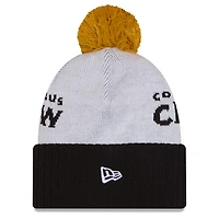 Men's New Era  White Columbus Crew 2025 Jersey Hook Cuffed Knit Hat With Pom