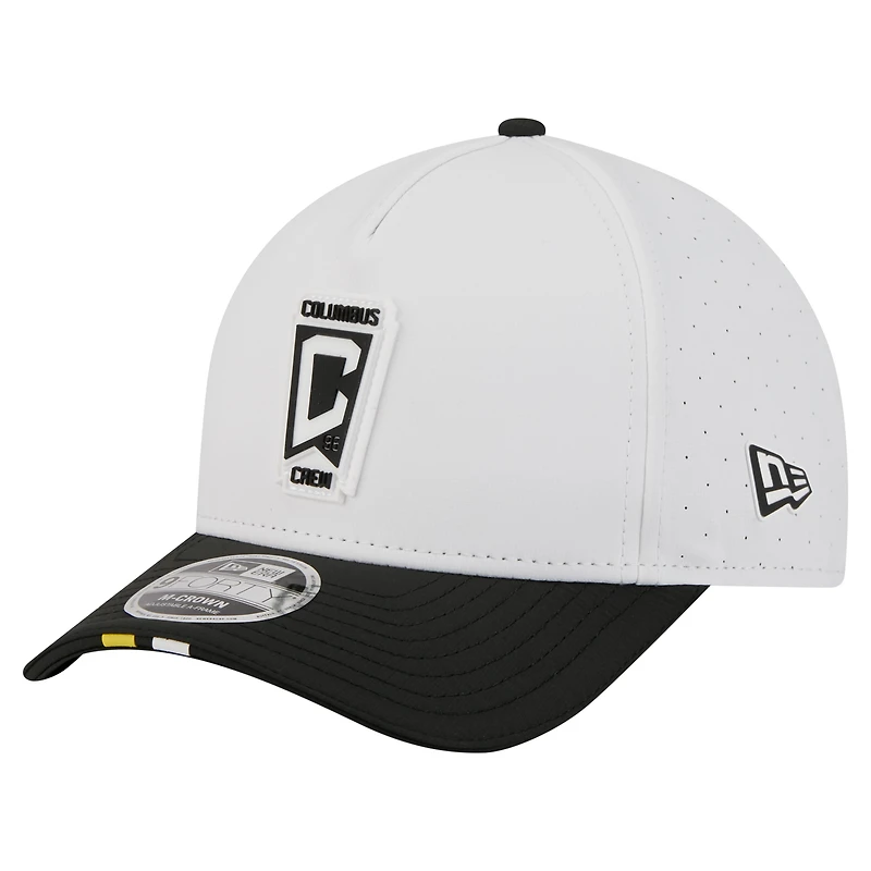 Casquette ajustable New Era blanche Columbus Crew 2026 MLS Kick Off 9FORTY M-Crown A-Frame pour homme