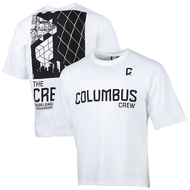 Men's Sport Design Sweden White Columbus Crew Celestial Oversized Graphic T-Shirt