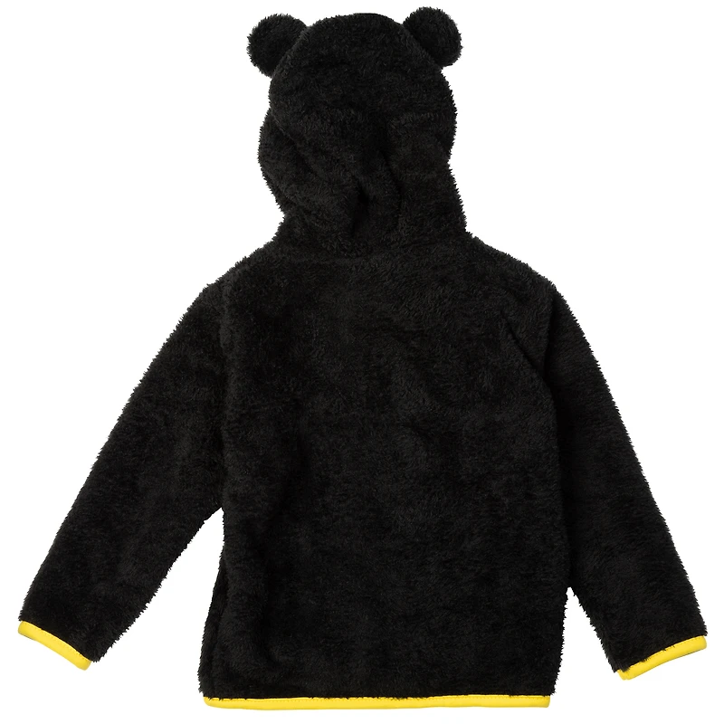 Toddler Sport Design Sweden  Black Columbus Crew Tie-Breaker Teddy Full-Zip Hoodie